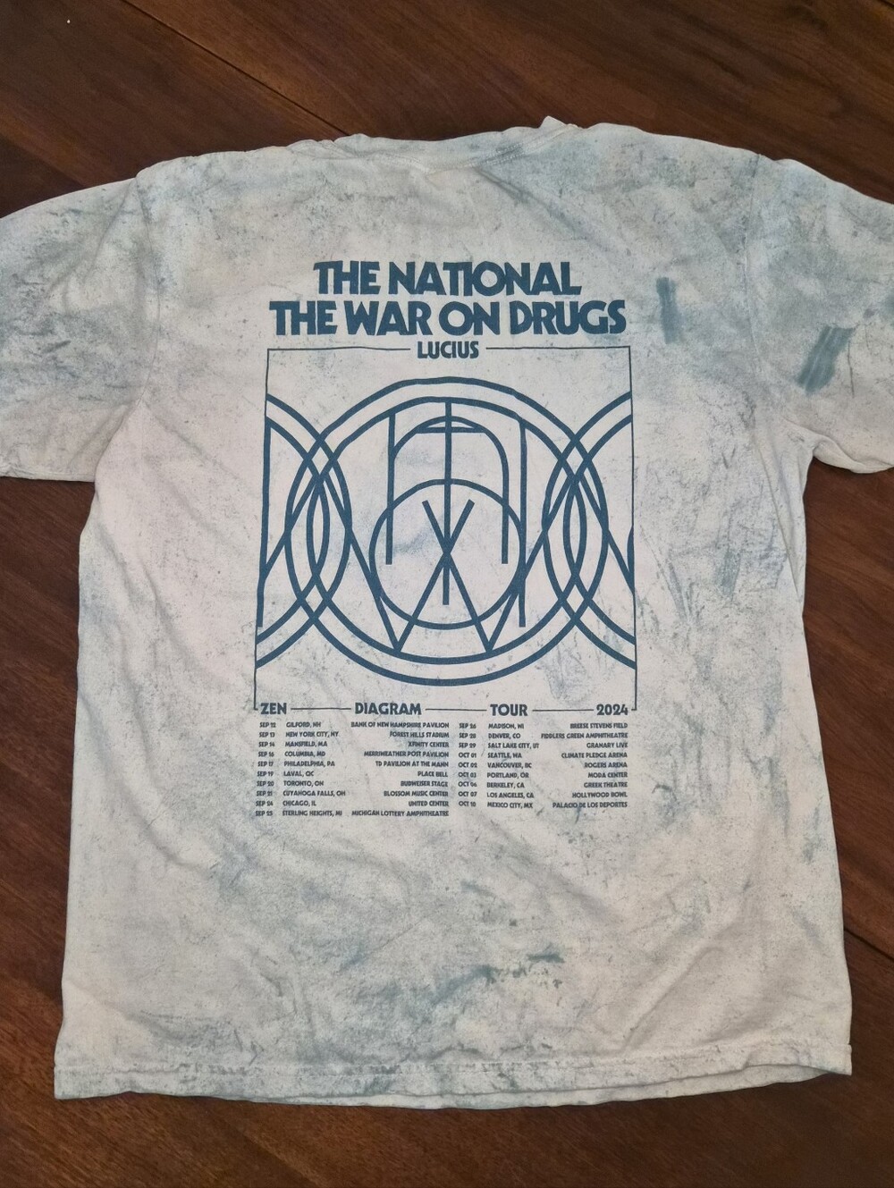The National & The War On Drugs "Lucius" Tour Concert T-Shirt 2024